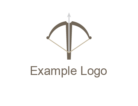 letter T incorporated with bow and arrow logo