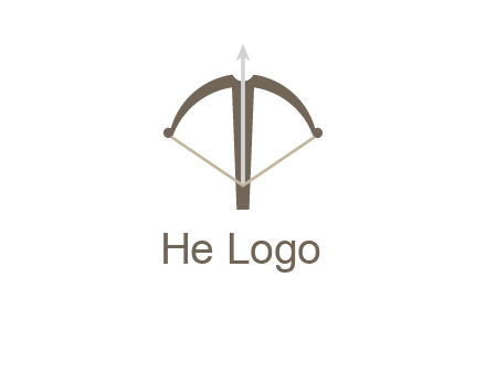 letter T incorporated with bow and arrow logo