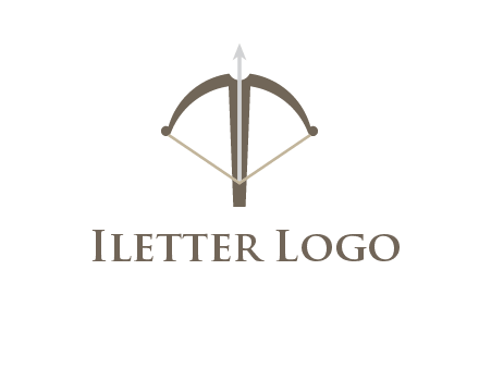 letter T incorporated with bow and arrow logo