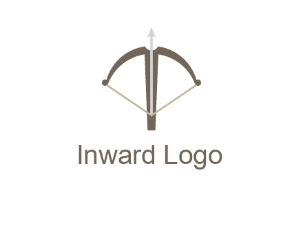 letter T incorporated with bow and arrow logo