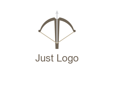 letter T incorporated with bow and arrow logo