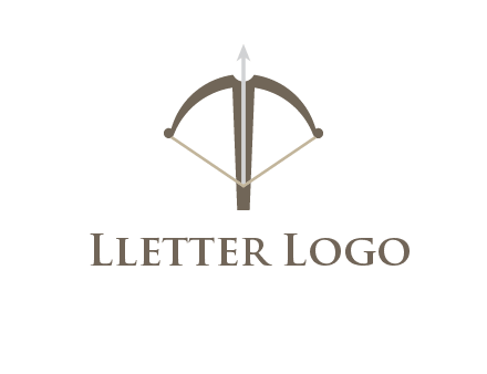 letter T incorporated with bow and arrow logo