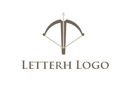 letter T incorporated with bow and arrow logo