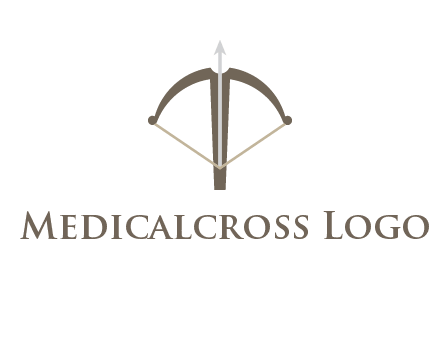letter T incorporated with bow and arrow logo