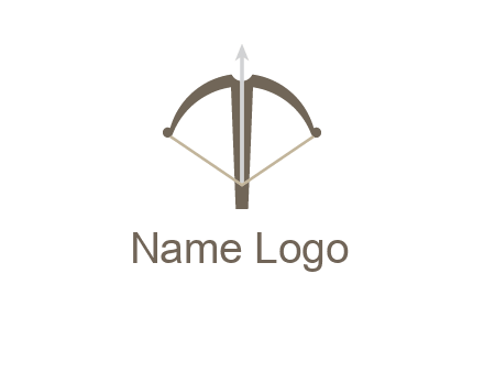 letter T incorporated with bow and arrow logo