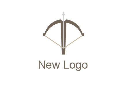 letter T incorporated with bow and arrow logo