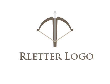 letter T incorporated with bow and arrow logo