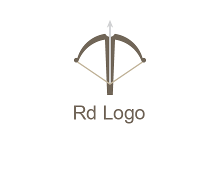 letter T incorporated with bow and arrow logo