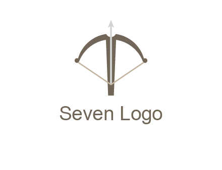letter T incorporated with bow and arrow logo