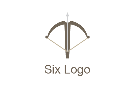 letter T incorporated with bow and arrow logo