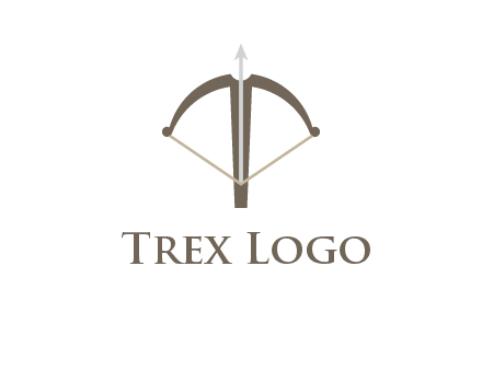 letter T incorporated with bow and arrow logo
