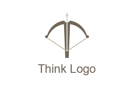 letter T incorporated with bow and arrow logo