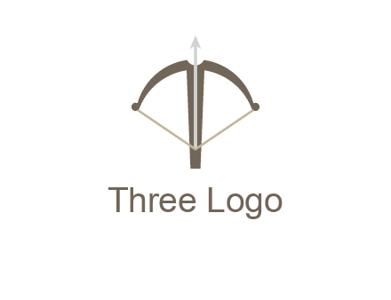 letter T incorporated with bow and arrow logo