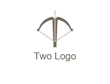letter T incorporated with bow and arrow logo