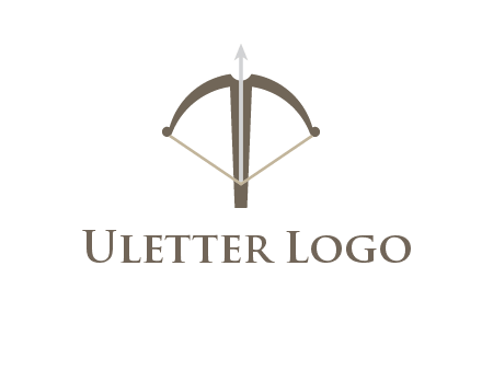 letter T incorporated with bow and arrow logo