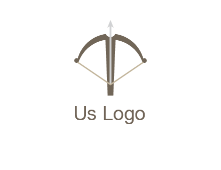 letter T incorporated with bow and arrow logo