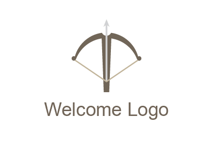 letter T incorporated with bow and arrow logo