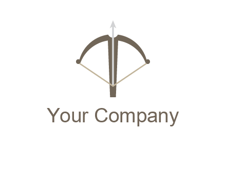 letter T incorporated with bow and arrow logo