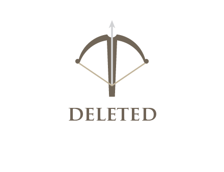 letter T incorporated with bow and arrow logo