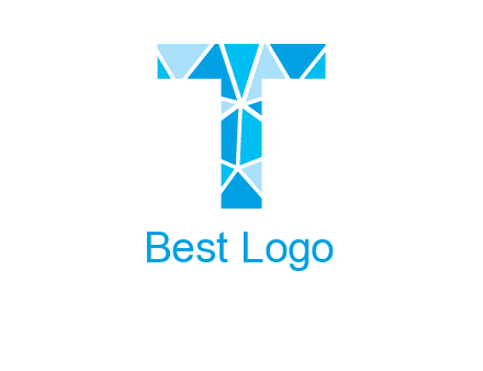 polygonal letter T logo