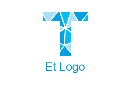polygonal letter T logo