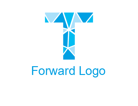 polygonal letter T logo