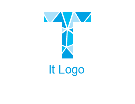 polygonal letter T logo