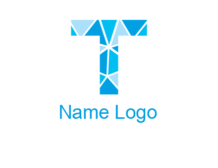 polygonal letter T logo