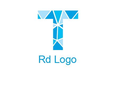 polygonal letter T logo