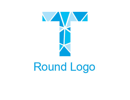 polygonal letter T logo