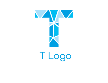 polygonal letter T logo