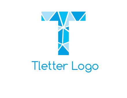 polygonal letter T logo