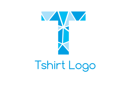 polygonal letter T logo