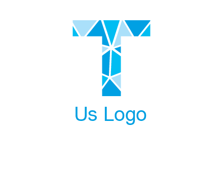 polygonal letter T logo