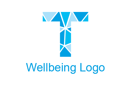 polygonal letter T logo