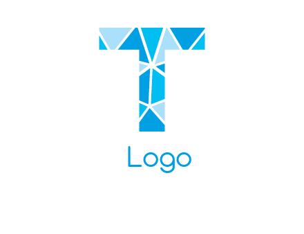 polygonal letter T logo