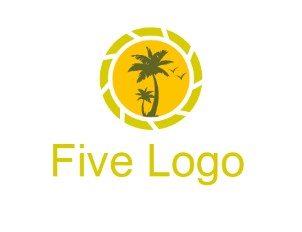 palm trees in sun shutter photography logo