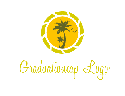 palm trees in sun shutter photography logo