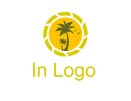 palm trees in sun shutter photography logo