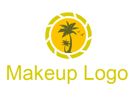 palm trees in sun shutter photography logo