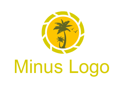 palm trees in sun shutter photography logo