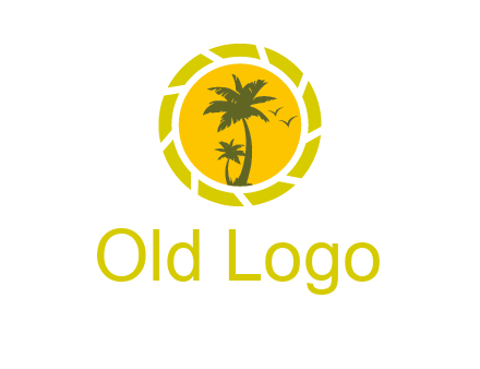 palm trees in sun shutter photography logo