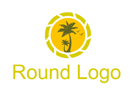 palm trees in sun shutter photography logo