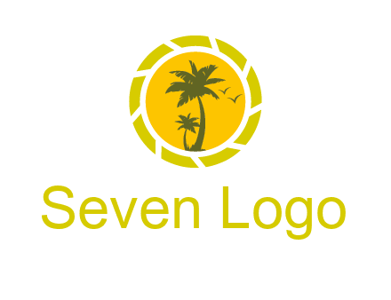 palm trees in sun shutter photography logo