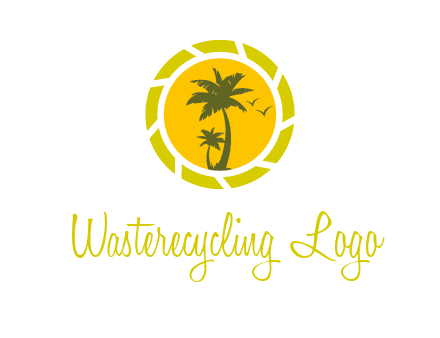 palm trees in sun shutter photography logo