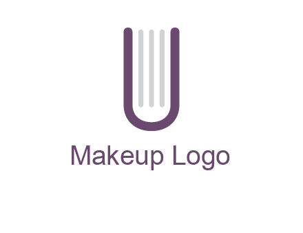 book made of letter U logo