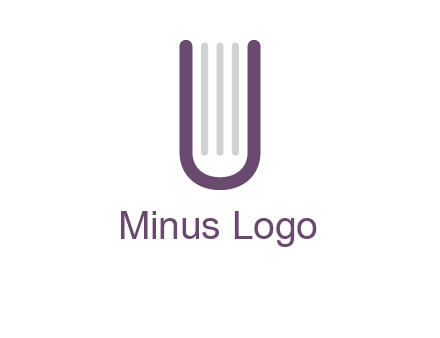 book made of letter U logo