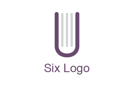 book made of letter U logo
