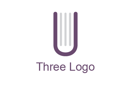 book made of letter U logo