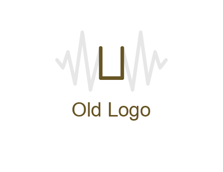 letter U between sound waves logo